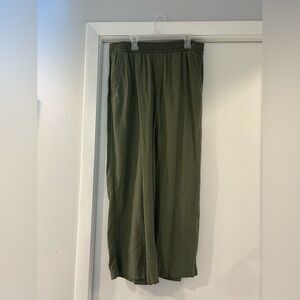 Army green pants from Old Navy